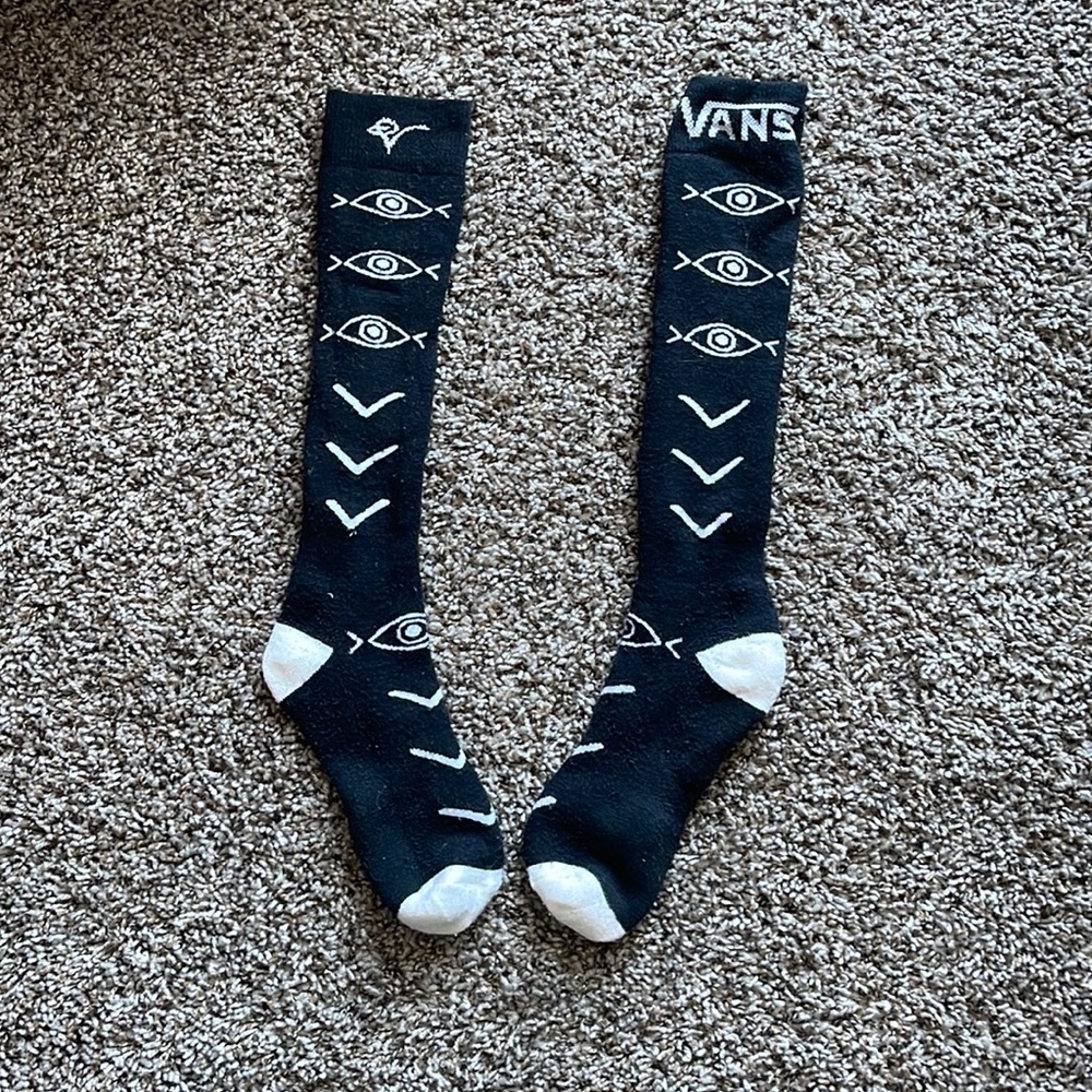 Evil eye long vans socks